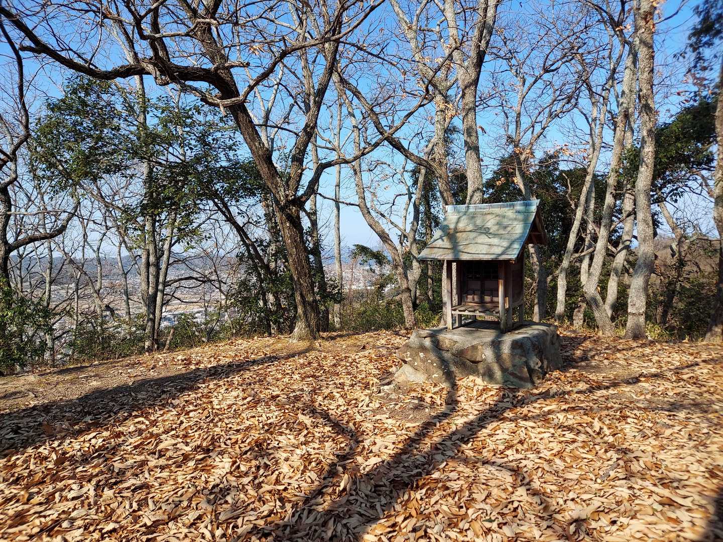 着きました、本日の四座目潮見山125m
潮見大権現さん。あっタッチダウン忘れてる。