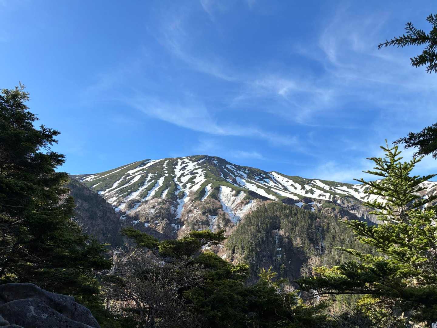 御嶽登山道入口-継子岳-飛騨頂上-摩利支天乗越-摩利支天山 往復コースの写真
