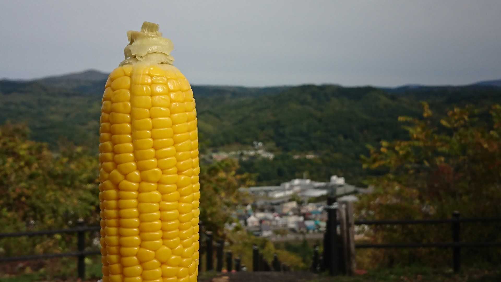 神居古潭のとうきび🌽齧りながら😁