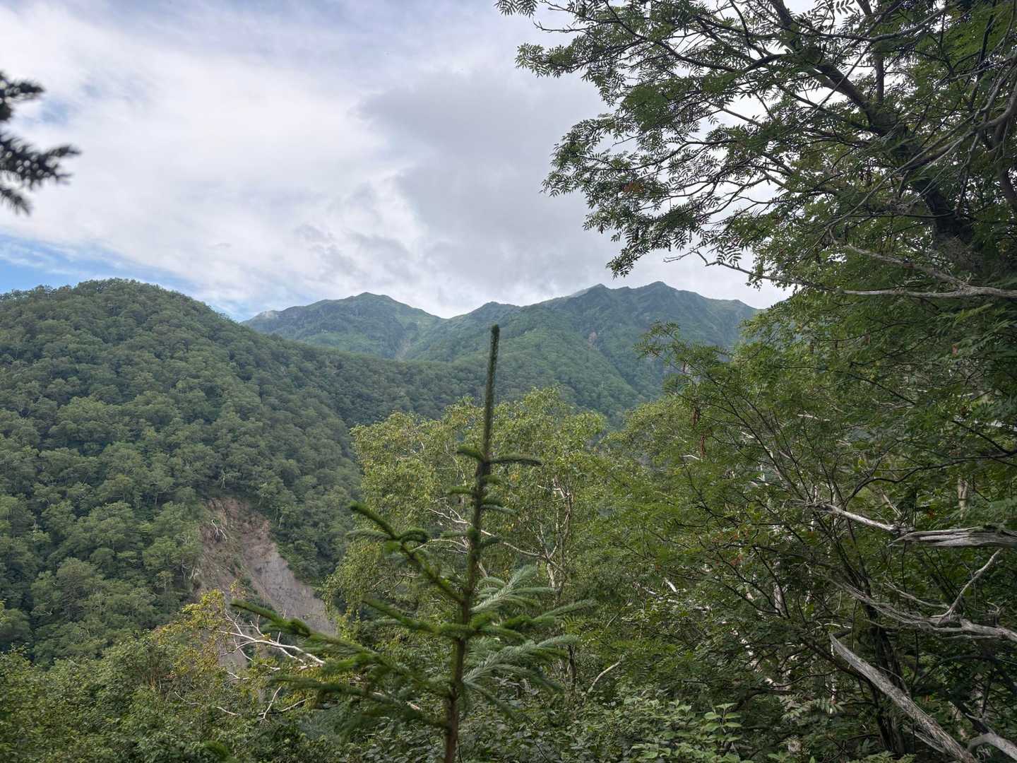 石狩岳⛰️が見えてますね〜