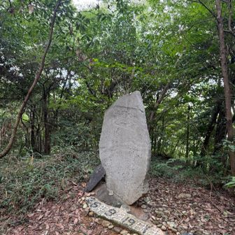 山頂付近の石碑