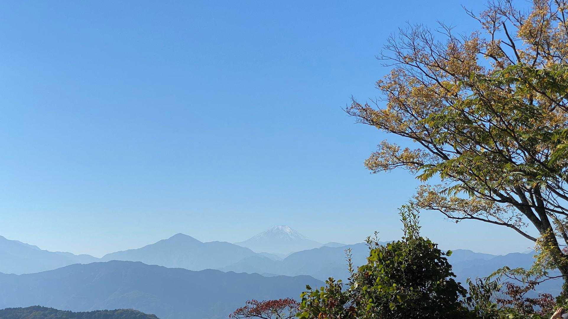 山頂からの富士山