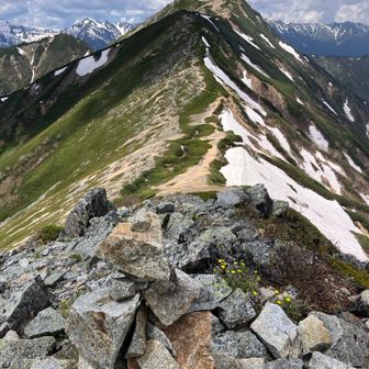 結局コースタイムで東天井岳山頂GET🎉