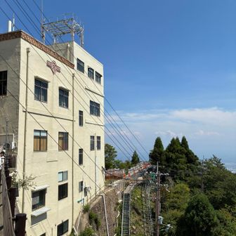 ガーデンより戻ってきて本日の山歩は終了。ケーブル上駅では何かの工事をしてました。おつかれ山でした。