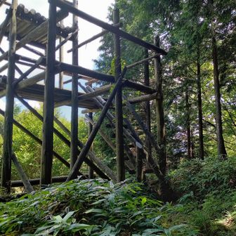 展望台、結構疲れました、
汗びっしょり