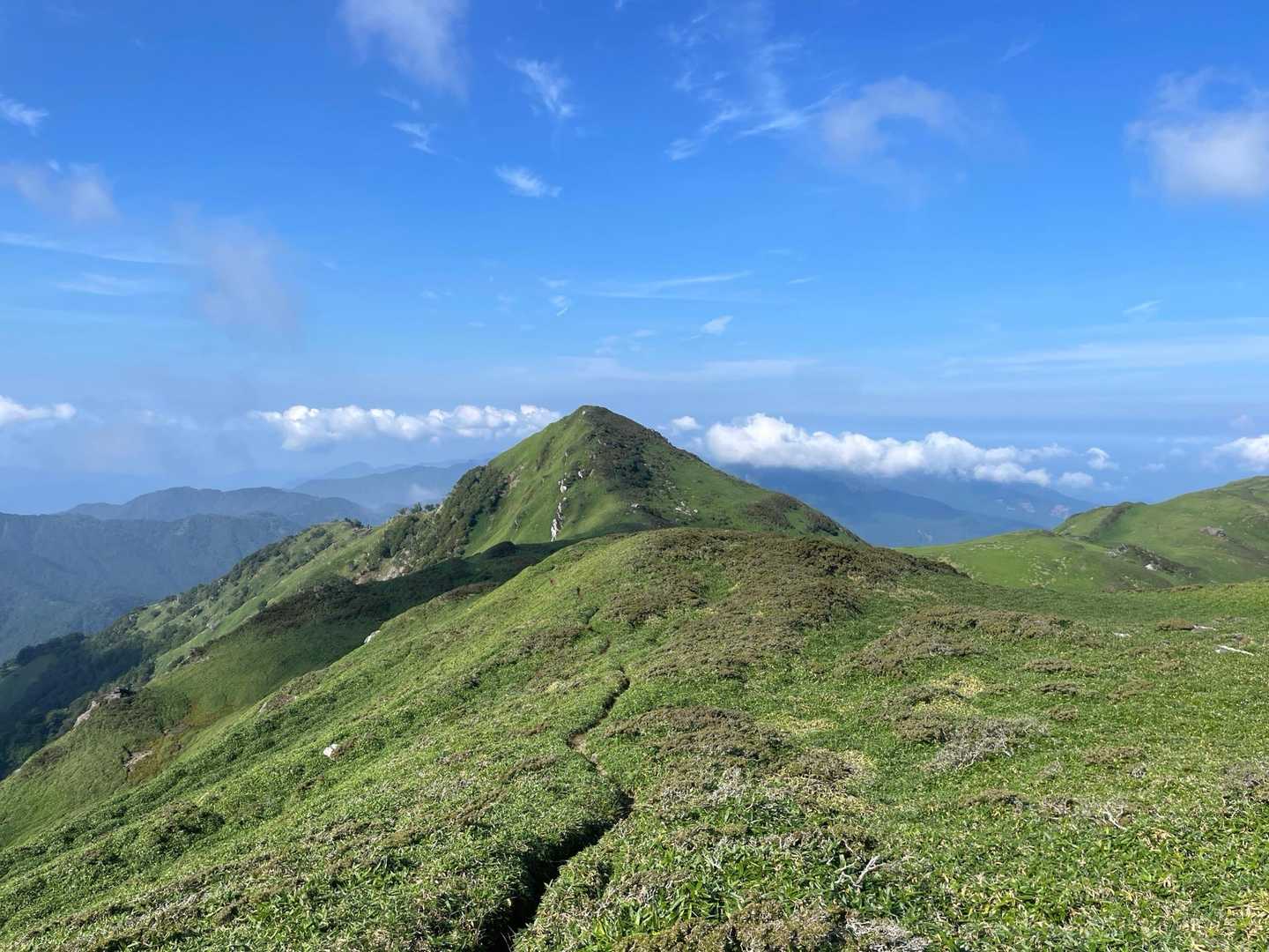 天狗塚登山口-第1ピーク-天狗塚-牛の背 往復コースの写真