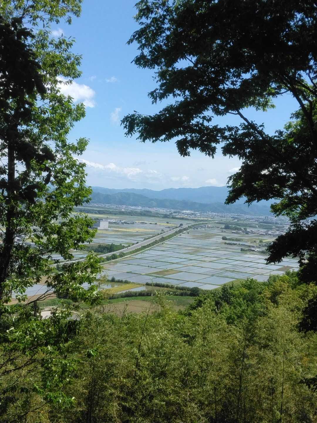 田園。見えるは北陸自動車道かな。