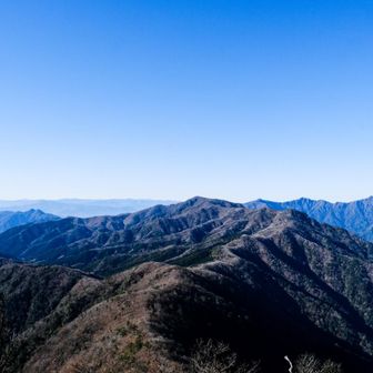帰りも素敵な稜線