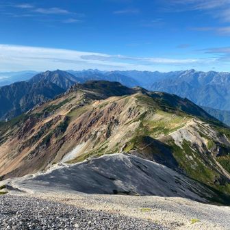 白馬鑓ヶ岳からの景色ヤバすぎる😭✨