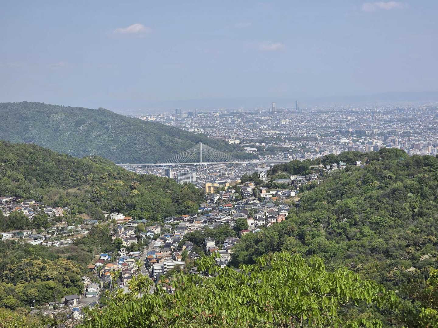 山本駅-満願寺西山-中山-大峰山-大峰山登山口-武田尾駅 縦走コースの写真