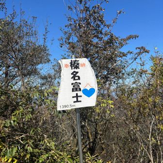 山頂🩵榛名湖はハート型だった模様