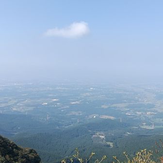 熊本方面を見おろします