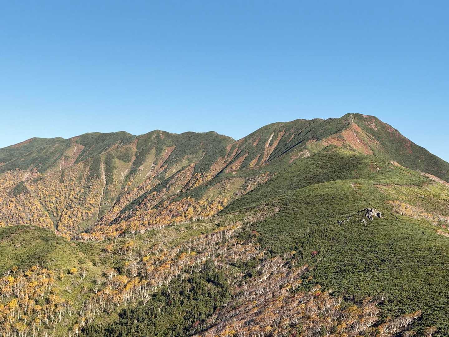 糠平富士〜ウペペサンケ山の稜線✨
姿をあらわす〜🤩