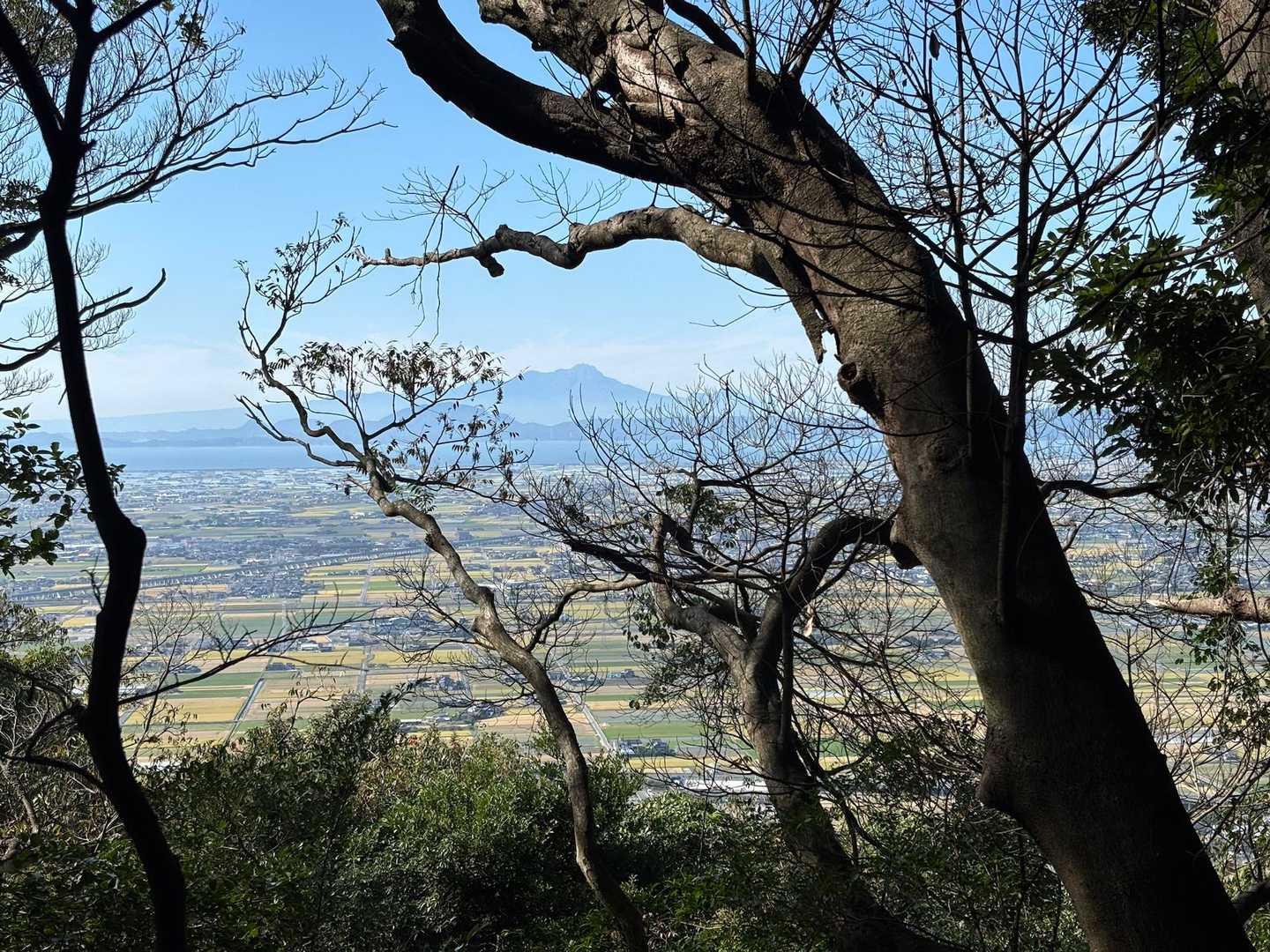雲仙普賢岳が見えました