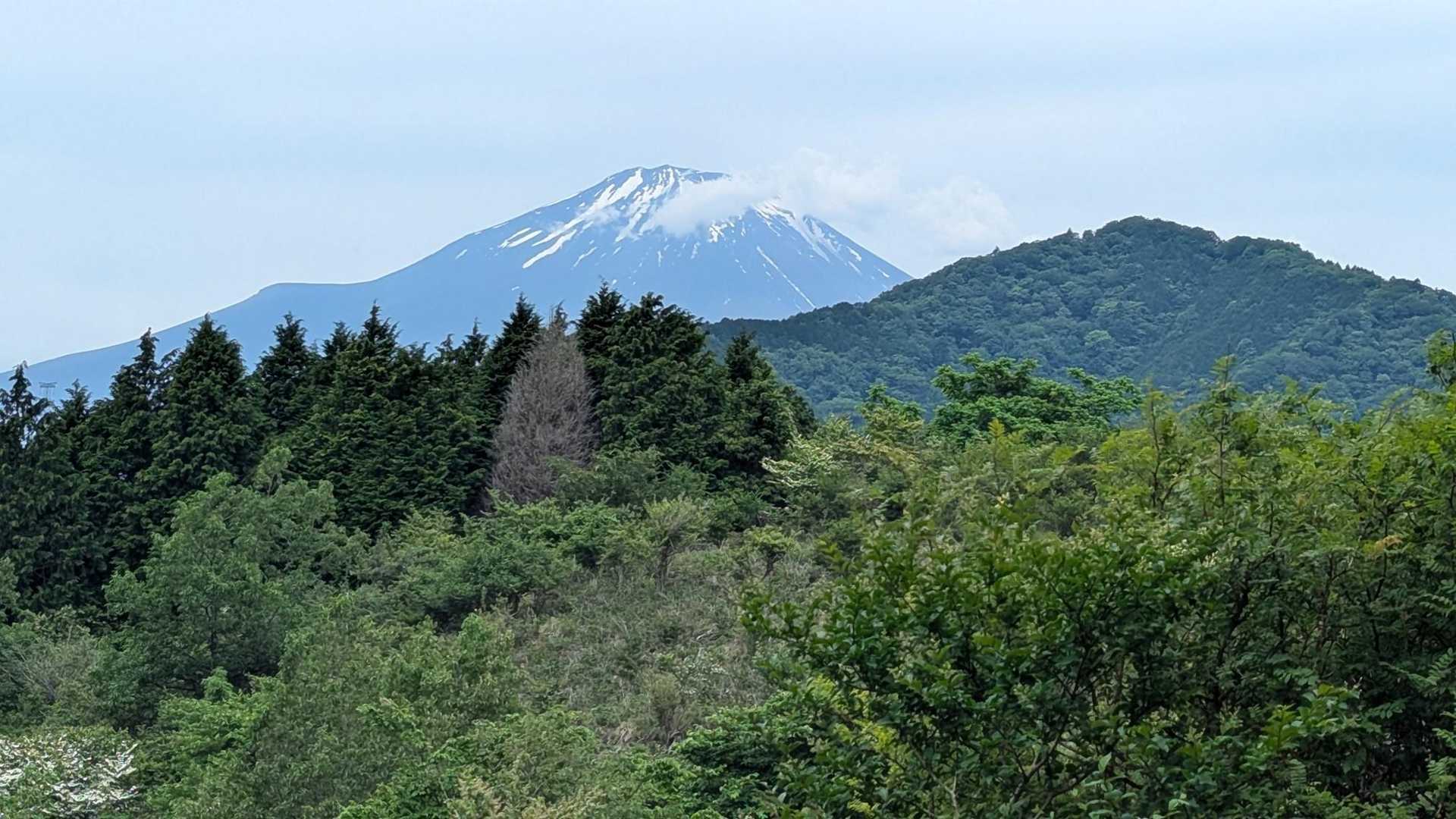 世附峠手前、富士山現る✨