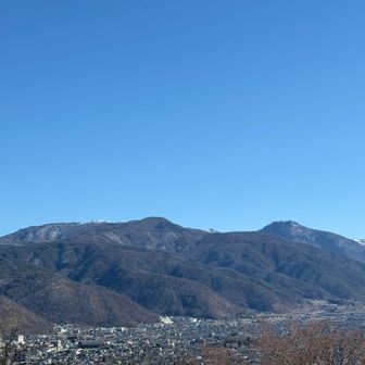 美ケ原高原も見えてる