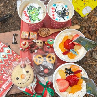 カリメロちゃんのケーキ　ヨーグルト味がまた美味しい　ありがとう