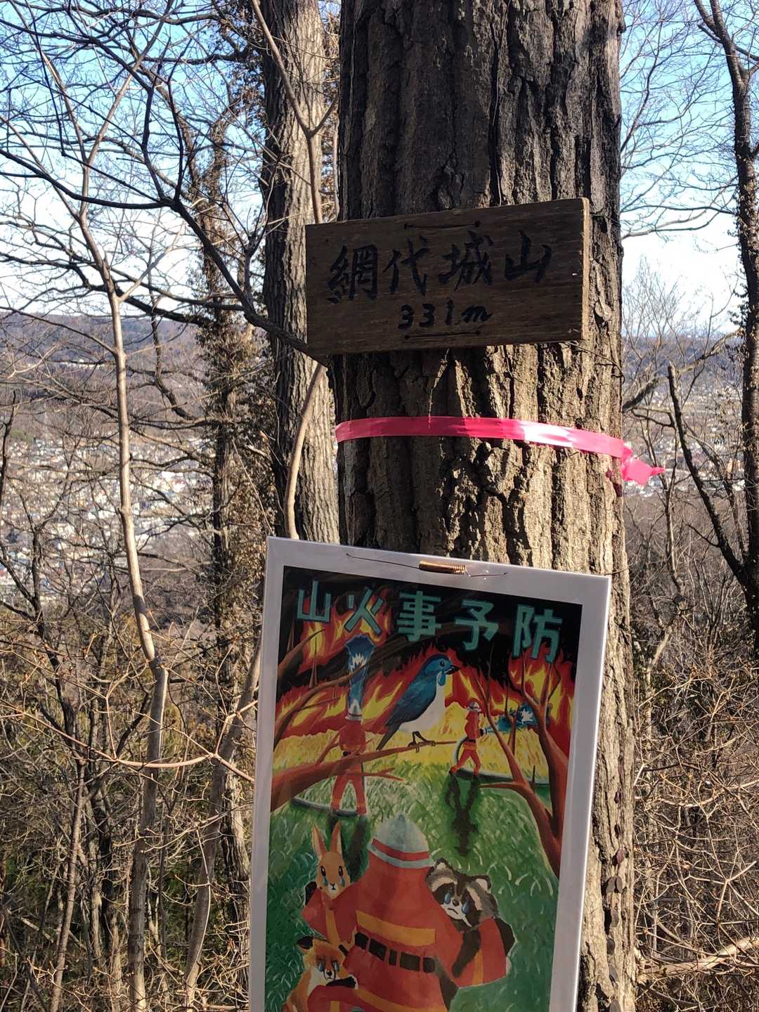 網代城山着きました。ここ、しょっちゅう登ってたらトレーニングになりますね。