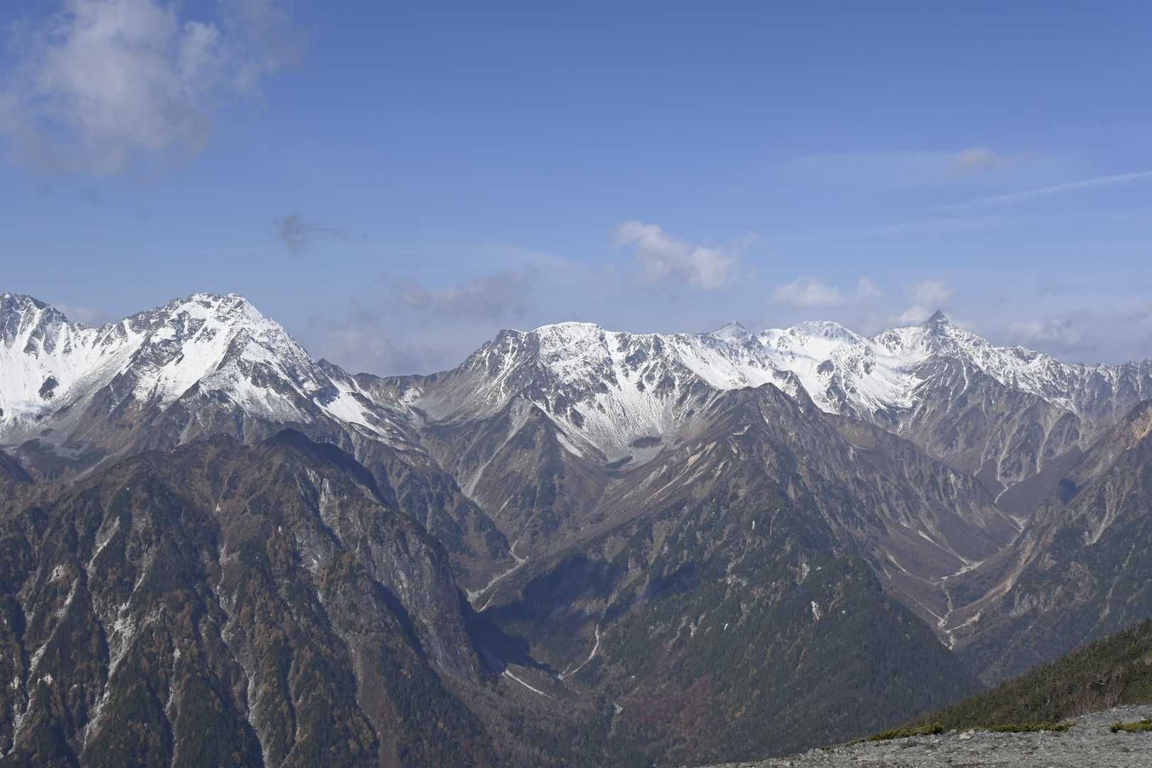 三股登山口-蝶ヶ岳-蝶槍 往復コースの写真