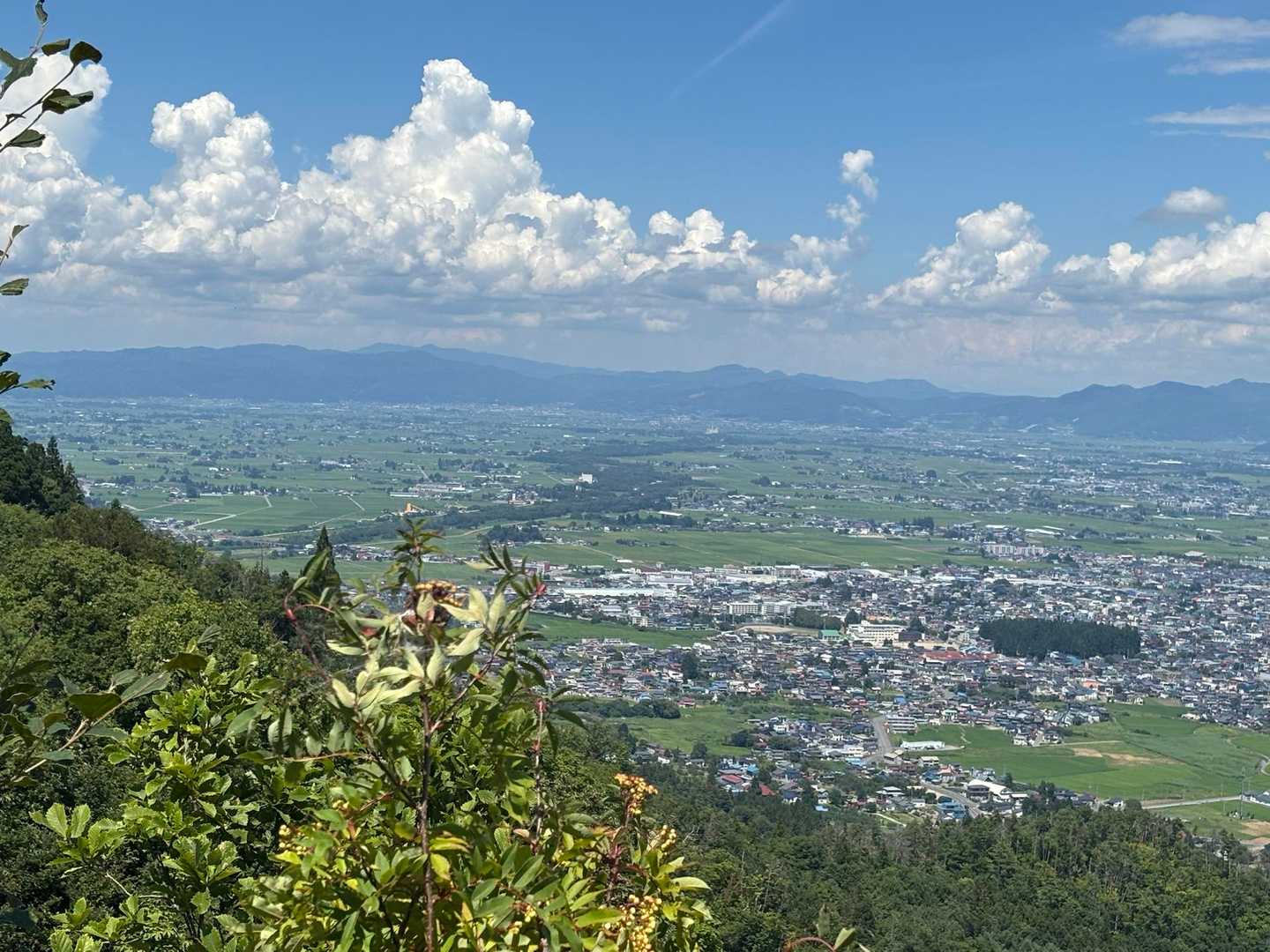 米沢の町方面
