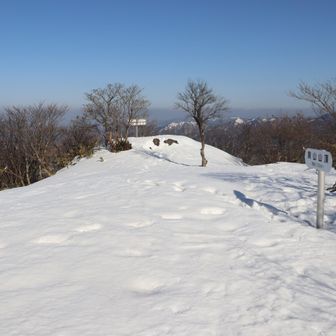 泉山山頂（一等三角点・1208.7m）