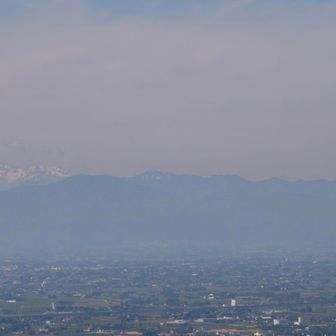 立山連峰はハッキリと見えず…
残念