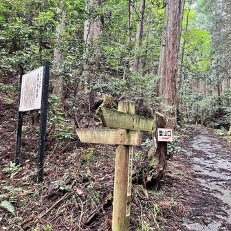 左に行けば龍門寺跡らしいけどスルー