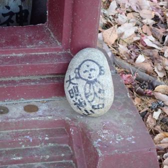 大明神山の祠に
なんか少し前の石老山のレポートみるとこんな石か沢山置いてある記憶でしたが
ここしか気づかず