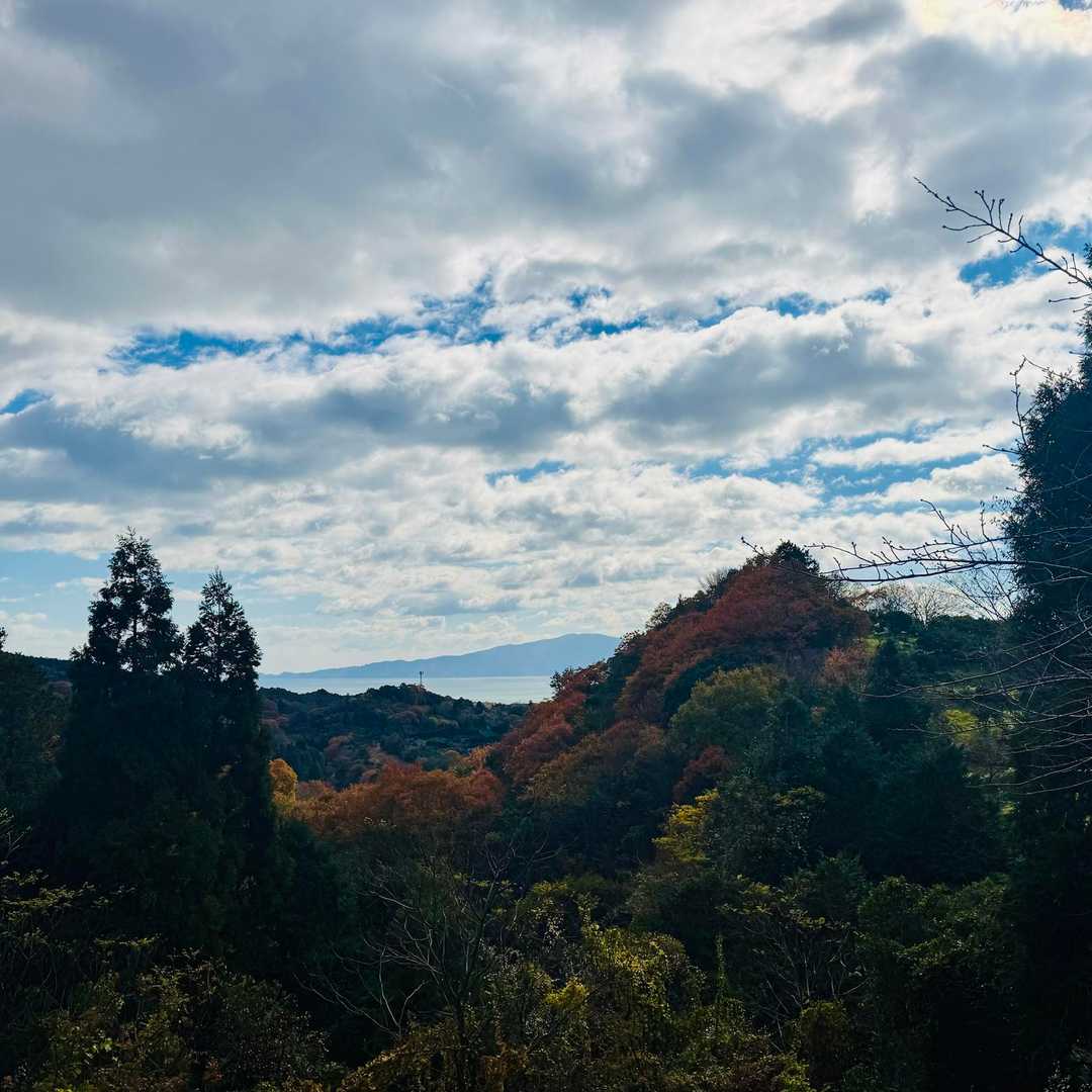 ☁️多いですが、瀬戸内海見えた♩