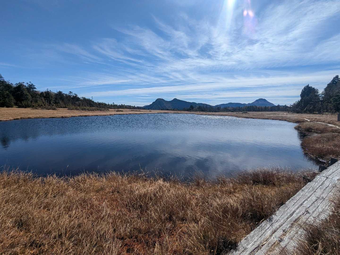 鬼怒沼からの日光白根山と根名草山