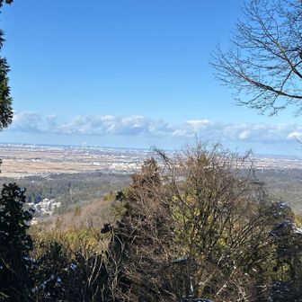 山頂から新潟市内