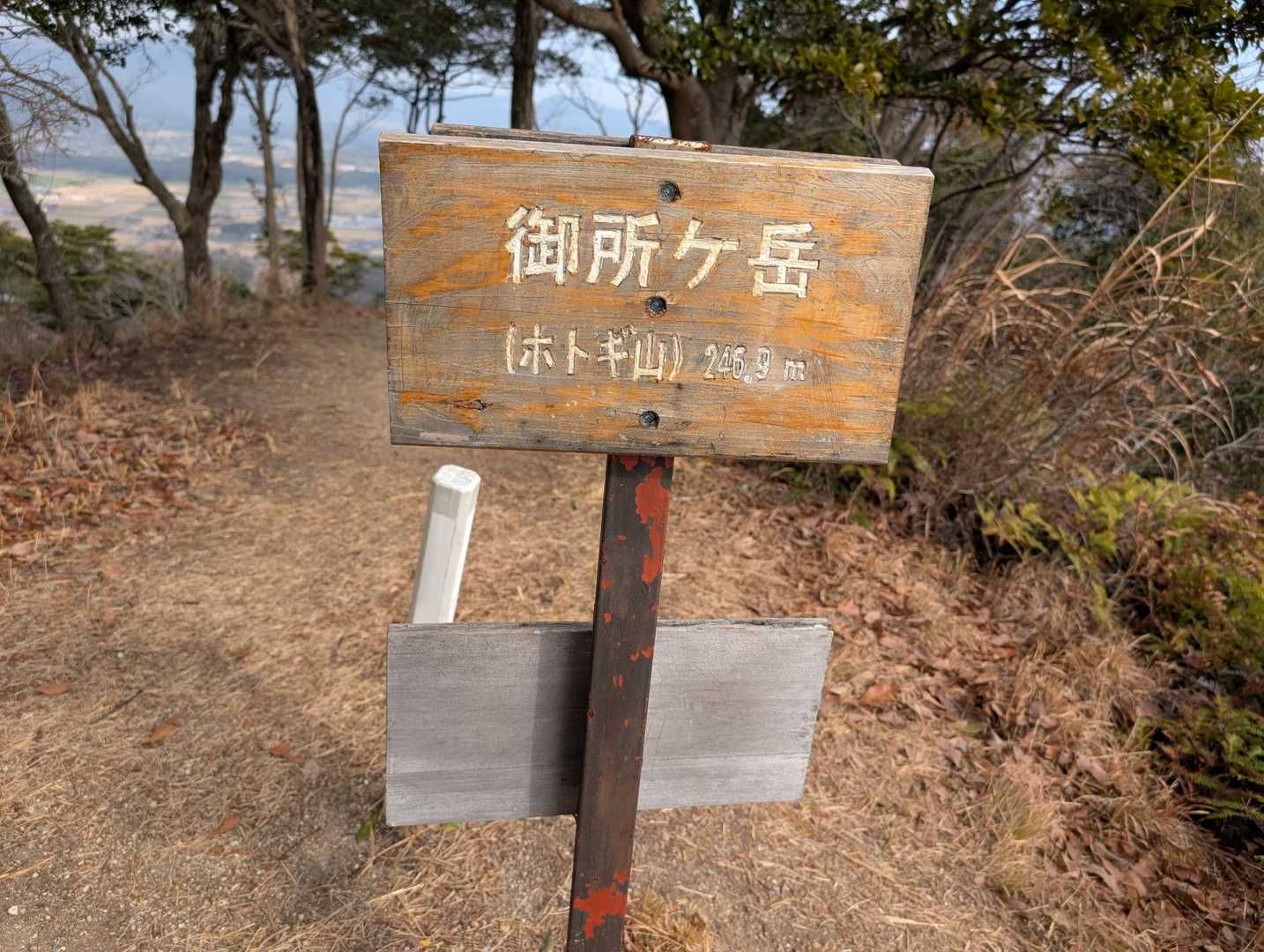 標識の裏側