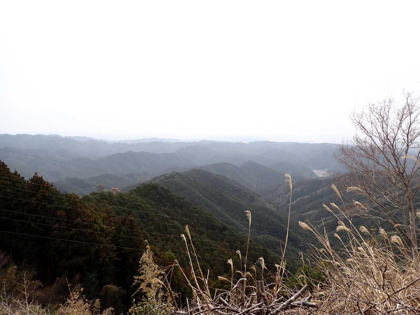 空が霞んで見えないけれど
晴れていれば遠州灘まで見渡せる！