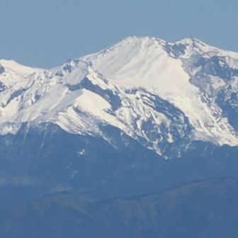 御嶽山も雪が少ない