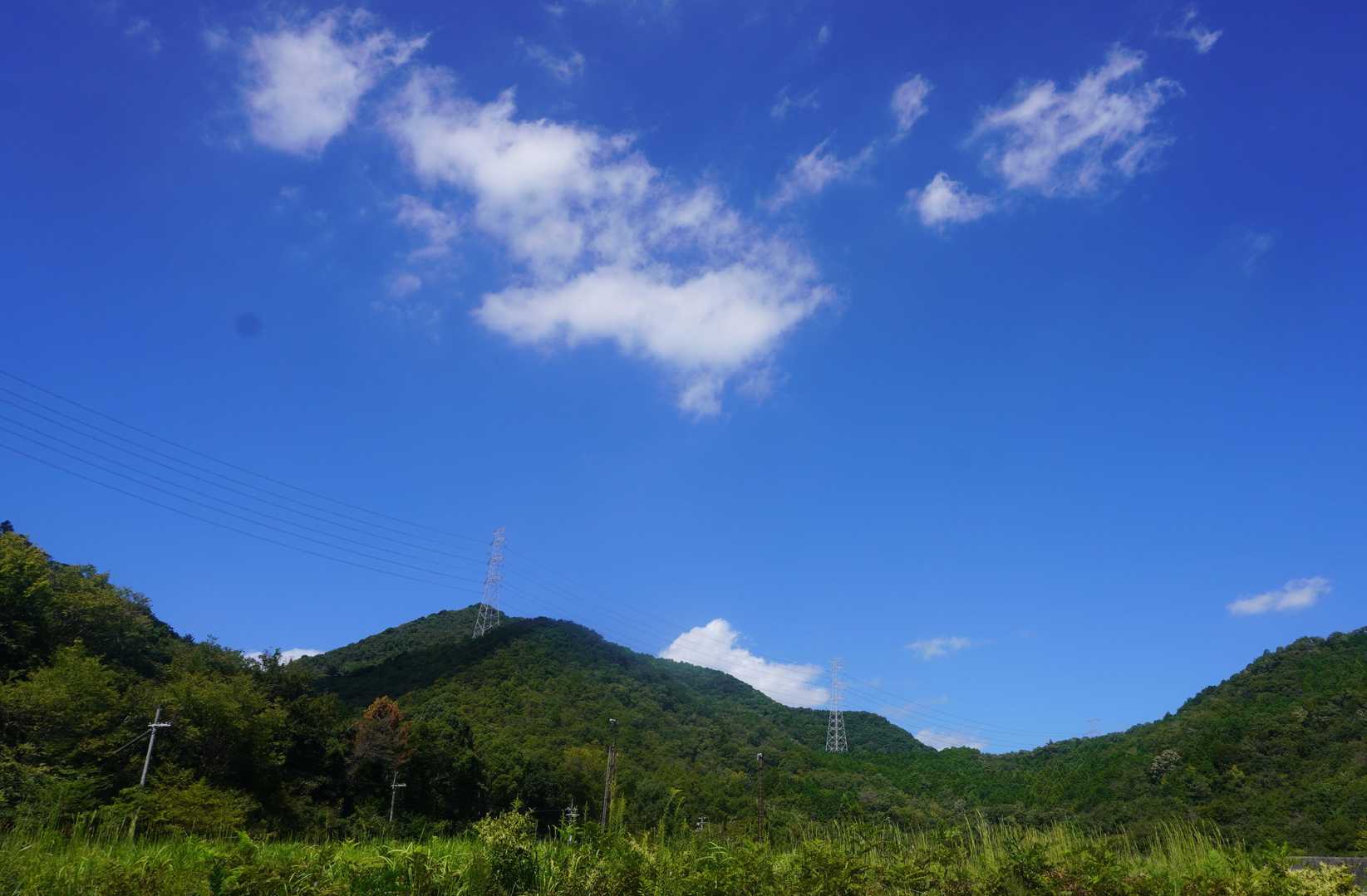 藍本駅-虚空蔵山登山口-虚空蔵山-八王子山-大谷山-草野駅 縦走コースの写真