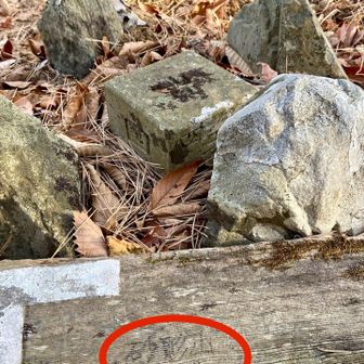 砂須山山頂標、見落とす所でした