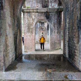 水路橋の下を歩きました🚶‍♂️

友が撮ってくれました😸
