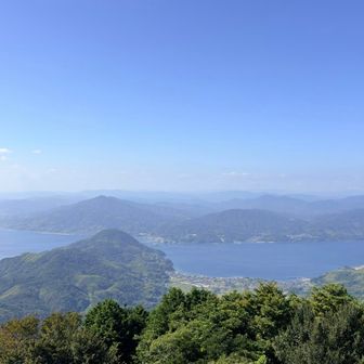 さすが展望の山だけに周辺すべて見渡せるパノラマ