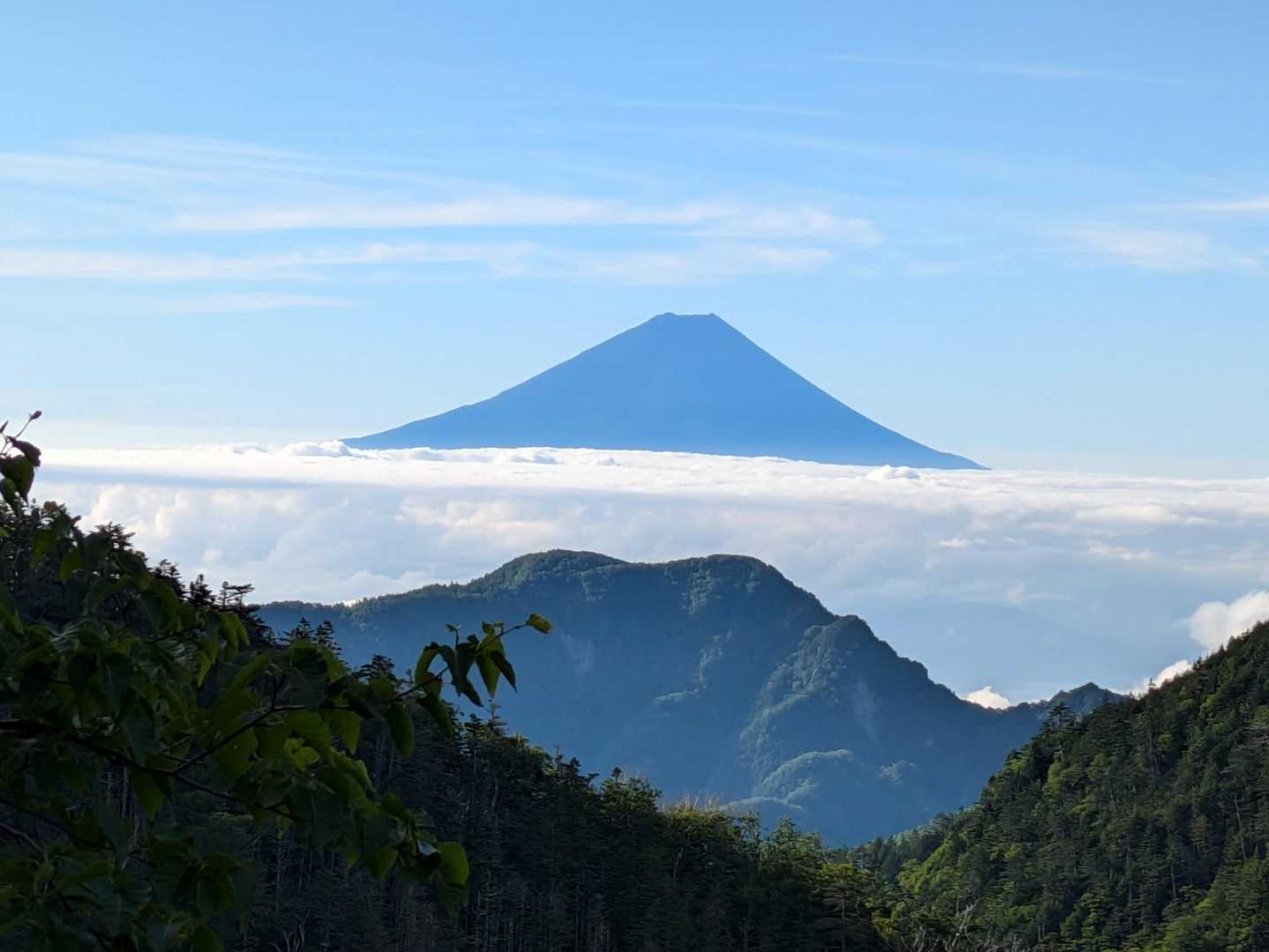 富士山展望地
手前は千頭星山あたりかな？
