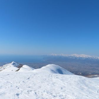 ワイスホルン頂上から、積丹方面