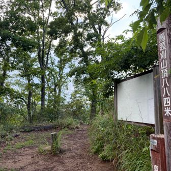 馬頭刈山到着🏔️
（この地図は大きくて見応えありますが、消えかかっていて残念）