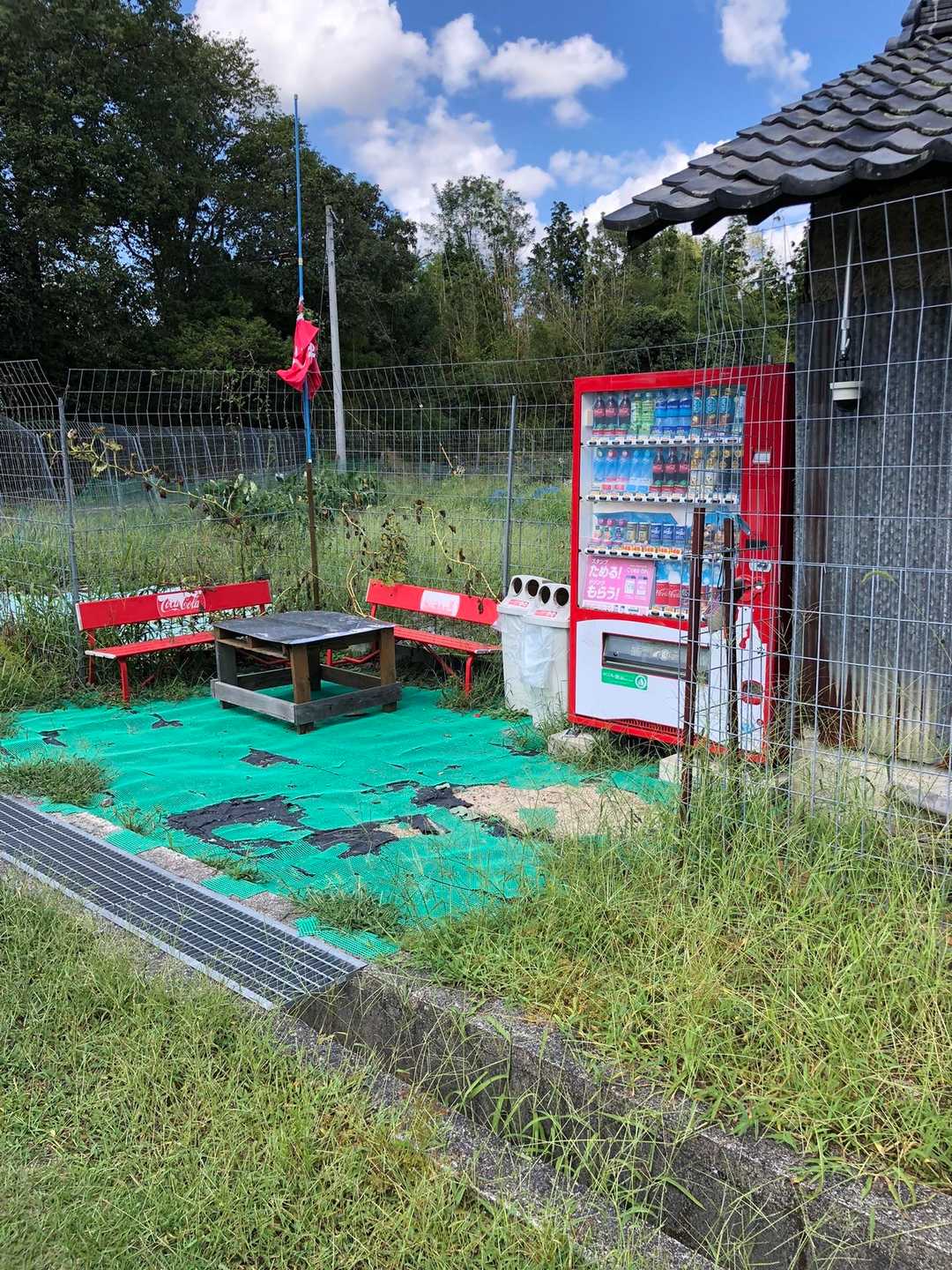 下山しました
初めて落ヶ滝コースで下ったよ🤣
逆に新鮮だったな🤭
いつもこの自動販売機でコーラだね🤭

