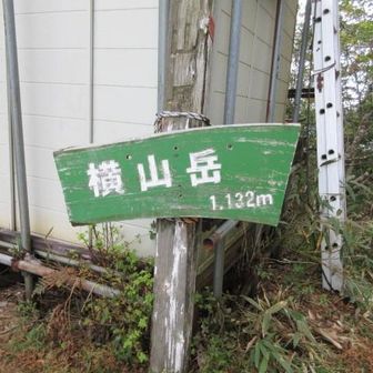 横山岳1,132m🙌ヤッター