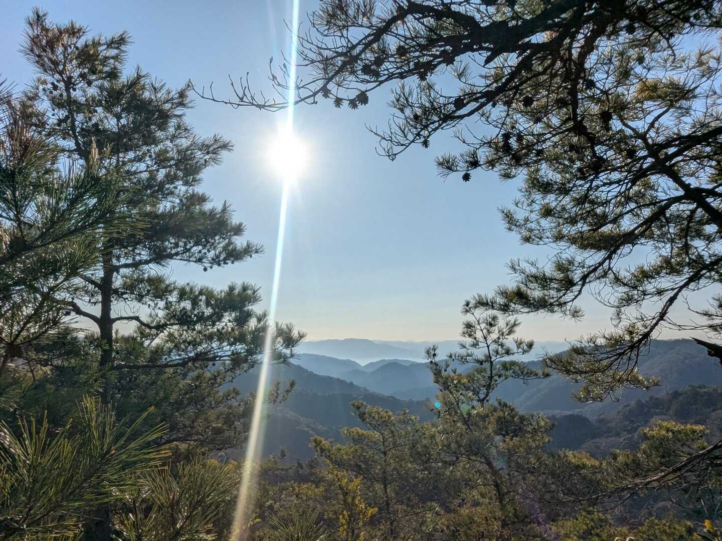 和歌山方面の山々が見渡せました