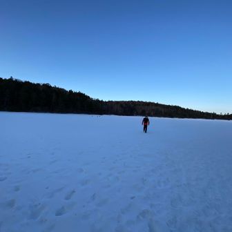 白駒池の上を歩けるなんて💖