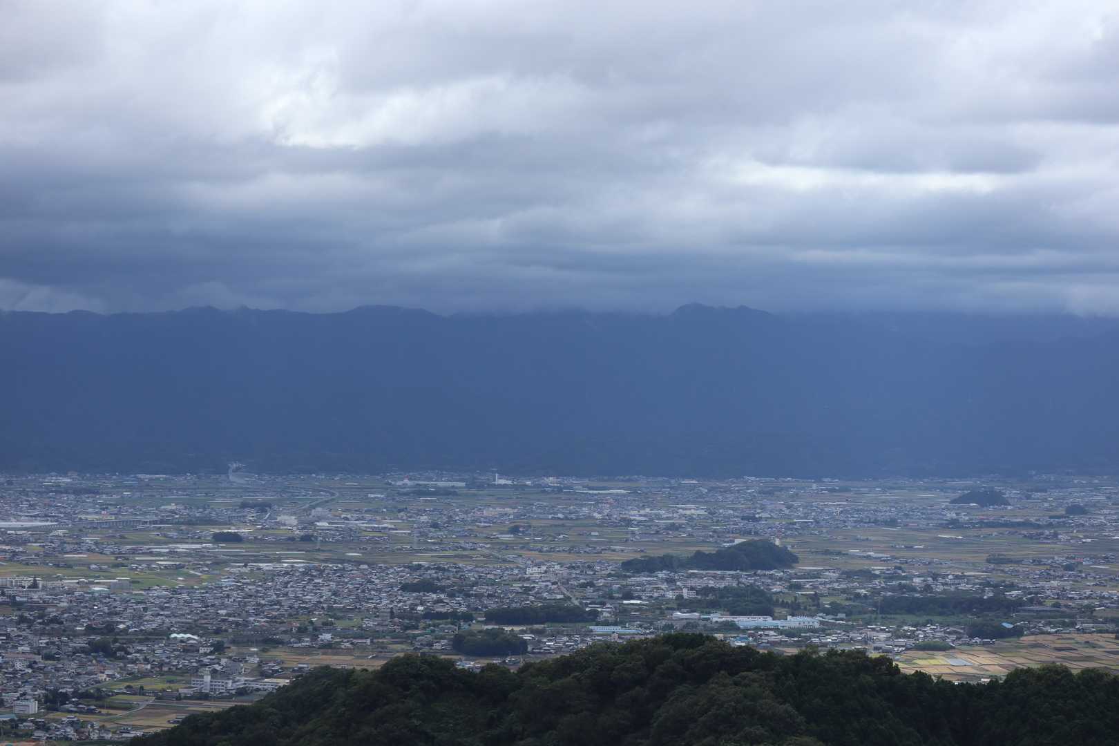 石鎚山は雲の中