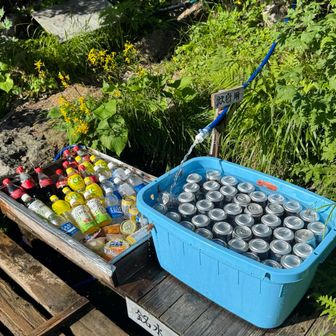水を頂き、CCレモンチャージ🍋