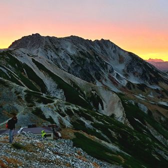 立山三山の右奥に槍穂高✨