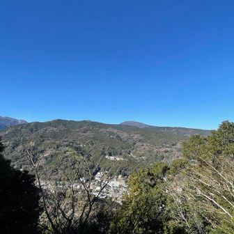北側の見晴台からは、箱根の神山〜明神ヶ岳までしっかり⛰️
そうか、富士山は箱根の山々に隠れてここからは見えないのね🫥
