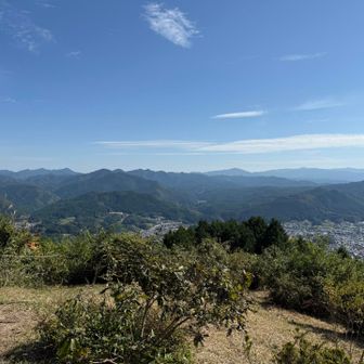 鳥見山公園の展望台からはこ金剛葛城、大峰、台高が見えました。